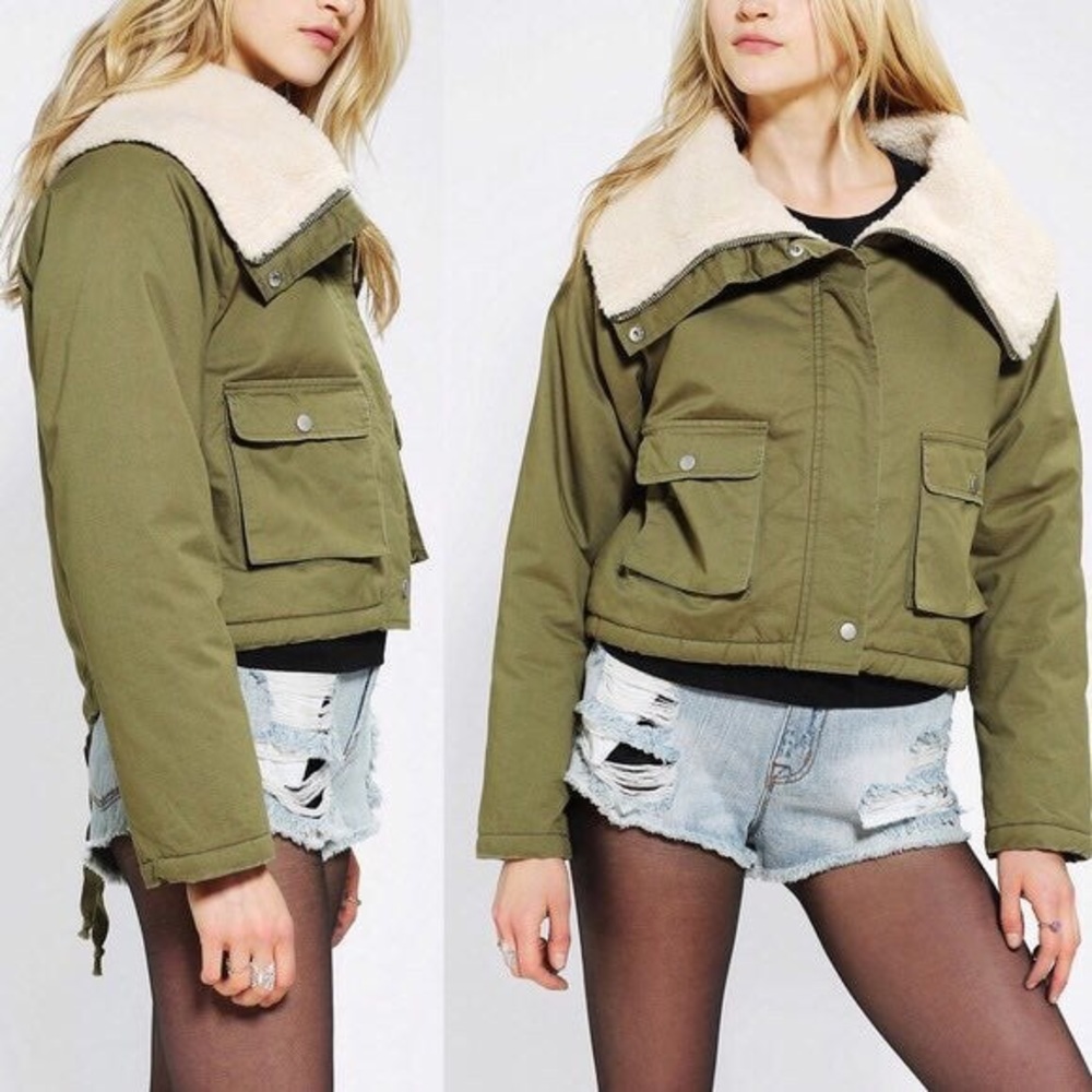 UNIF Sherpa-Lined Bomber Jacket